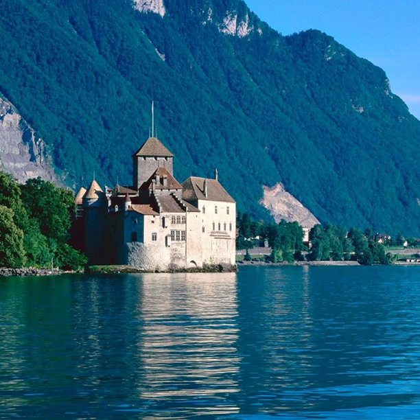 Chillon Castle on Lake Geneva, Switzerland Chillon Castle on Lake Geneva, Switzerland